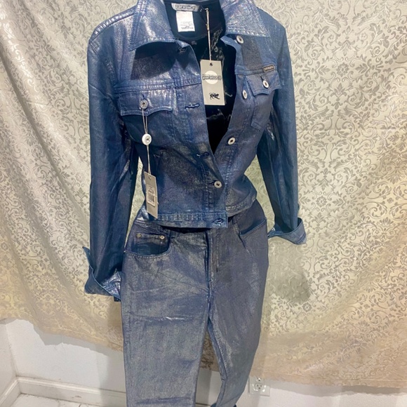 Ladies Parasuco Vintage Extreme Fit Silver Jacket Sz M - Picture 5 of 9